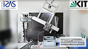 Demonstration of compressed air-free sorting