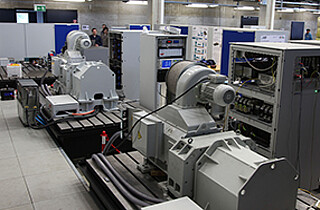 Electric motors on the test rig