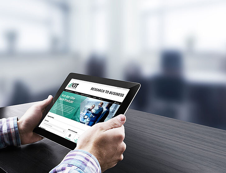 Die Technologieplattform RESEARCH TO BUSINESS wurde technisch überarbeitet und bietet nach dem Relaunch jetzt noch mehr Komfort und vielfältige digitale Informationsangebote. (Bild: KIT)
