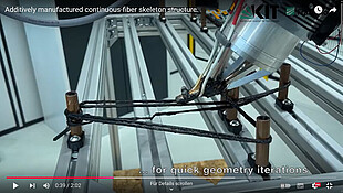 Demonstration: Additively manufactured continuous-fiber skeleton structure