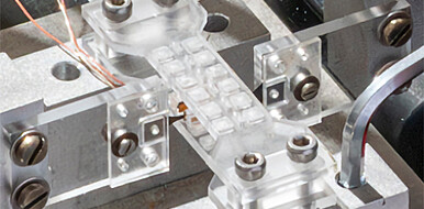 Prototype for elastocaloric microcooling: A device designed for ultra-long service life is shown. (Image: ZEco Thermal Lab / KIT)