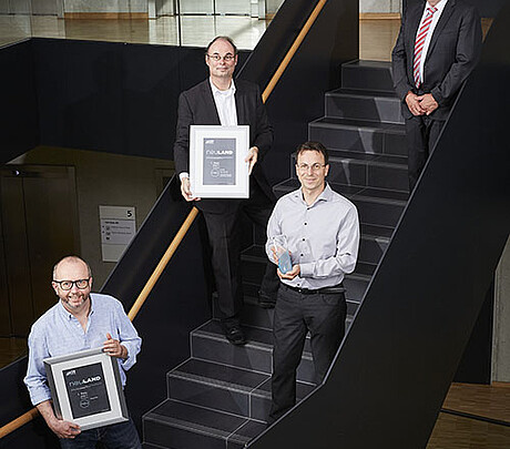 1st place Transfer Award: Spin-off Aquarray (Photo: Magali Hauser / KIT)