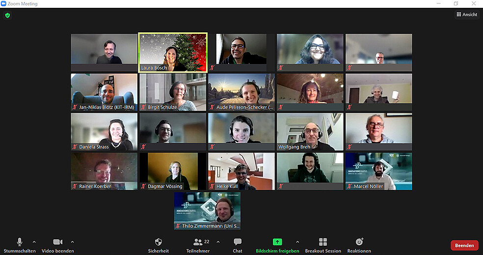 Digitales Netzwerktreffen der KIT Industry Experts im Dezember 2021 (Bild: KIT)