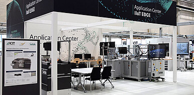 The Application Center IIoT-EDGE at KIT. Here, small and medium-sized enterprises are supported in their start into digitization. (Image: Institute of Production Engineering / KIT)
