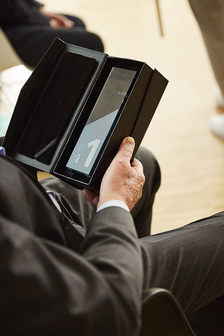 On June 30, the winners of the innovation awards were honored. (Photo: KIT/Magali Hauser)